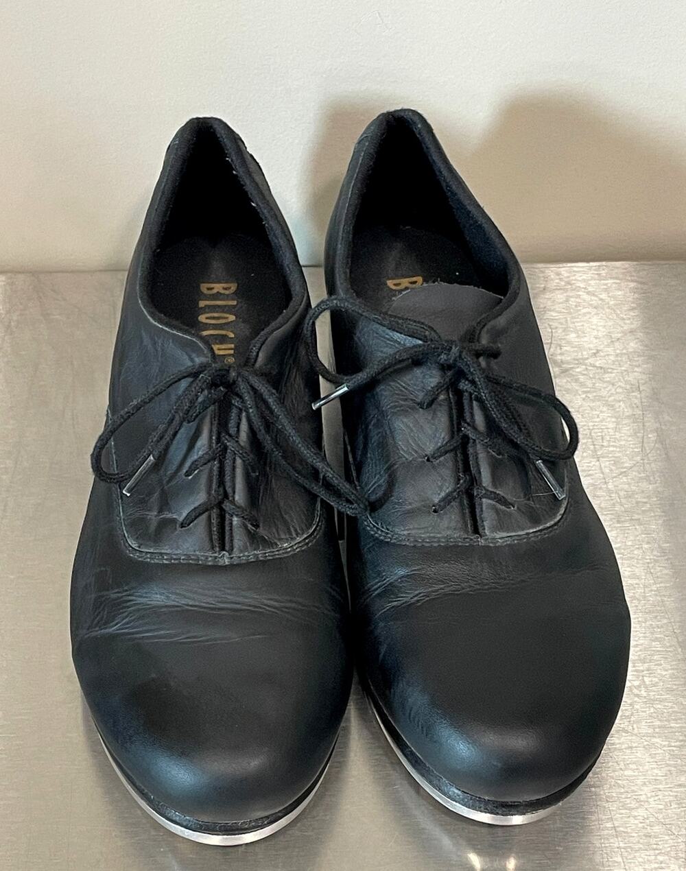 Bloch Ladies Leather Tap Shoes Black Size 8M Dance